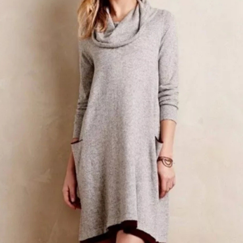 Anthropology Sparrow lambs Wool Swing Sweater Dress SIZE SMALL - Picture 1 of 9